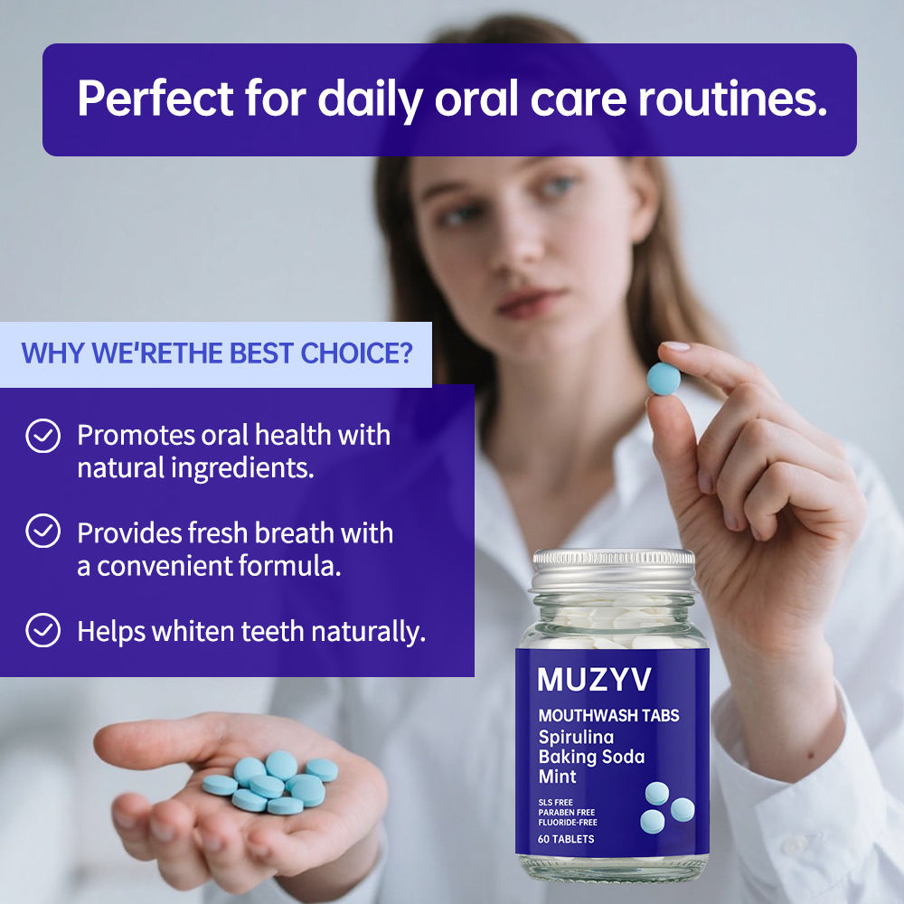 Swallowable Spirulina & Baking Soda Mouthwash Tablets Manufacturing