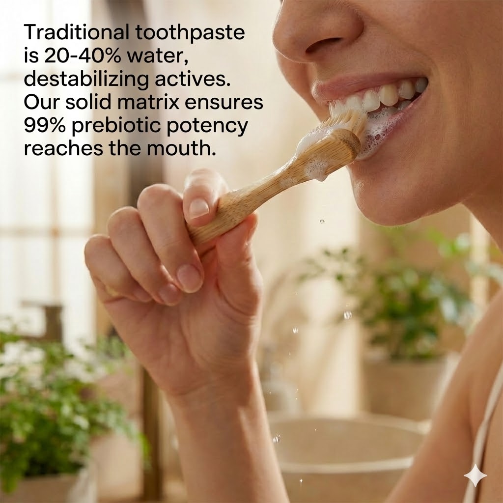 Anhydrous Prebiotic Toothpaste Tablets (Inulin & FOS Bio-Delivery System) 2026