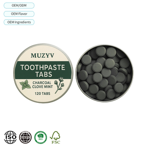 Activated Charcoal Clove Mint Toothpaste Tablets