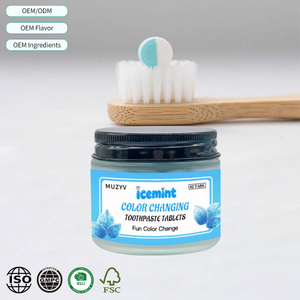 Custom Blue Color-Changing Toothpaste Tablets