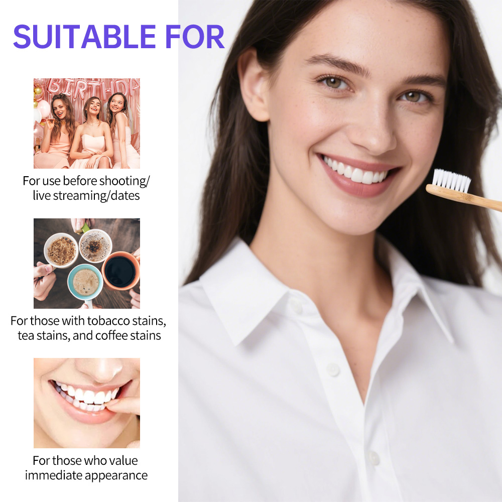 Purple & White Color-Dual Toothpaste Tablets Color Balance & Enamel Defense