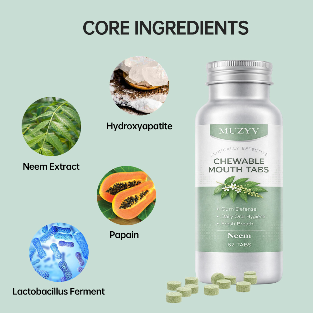Neem Mouthwash Tablets OEM – Herbal Chewable Mouth Rinse for Private Label