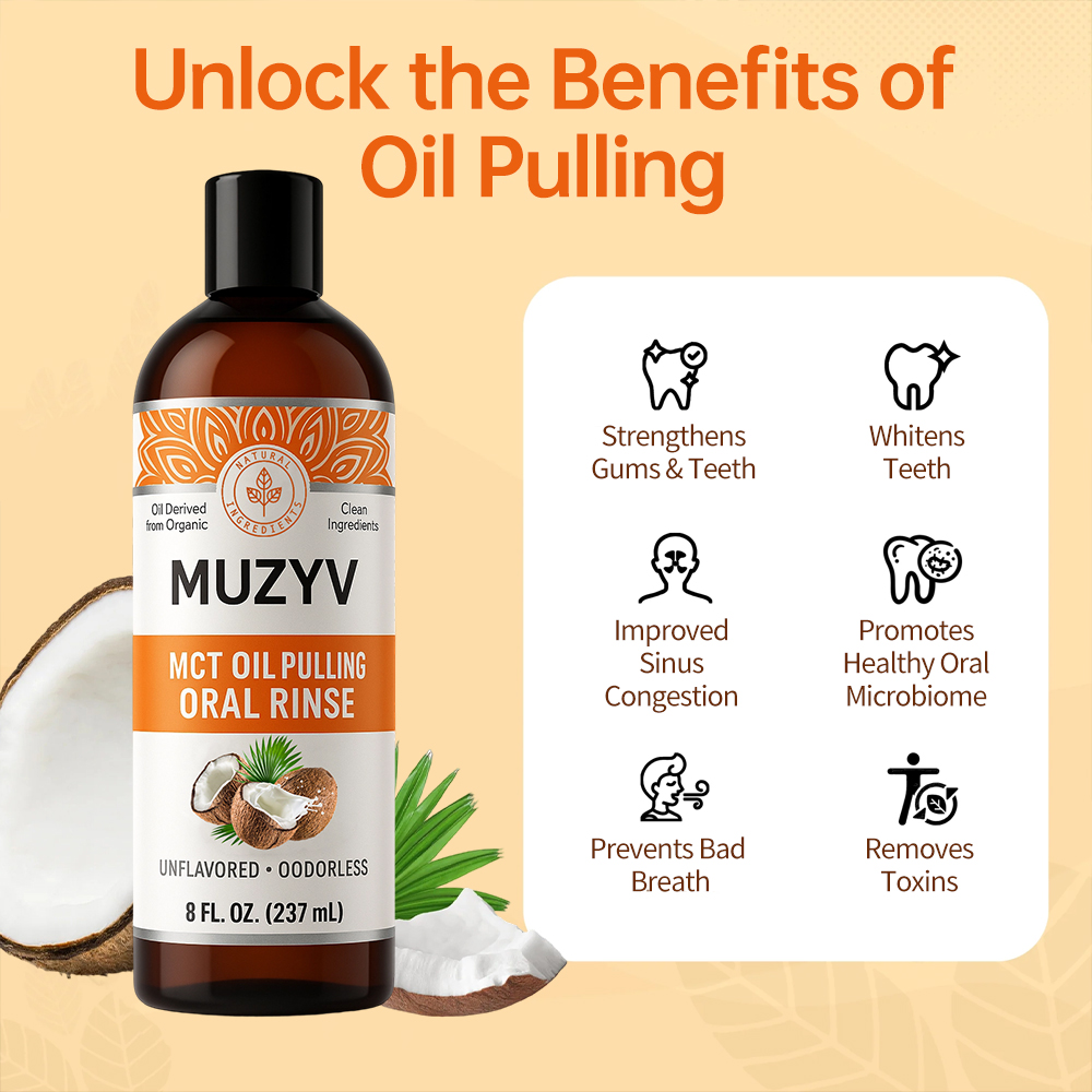 Customized Coconut Oil Pulling Mouthwash