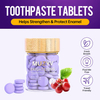 Probiotic Grape Mint Toothpaste Tablets with Hydroxyapatite