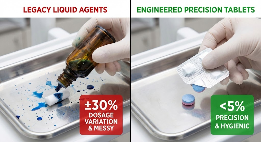 Engineered Plaque Disclosing Tablets: The New Biofilm Standard <5% Dosage Error: Why Precision Tablets Are Replacing Liquids