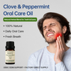Clove & Peppermint Oral Care Oil Natural Essential Oil Blend for Fresh Breath & Gum Comfort