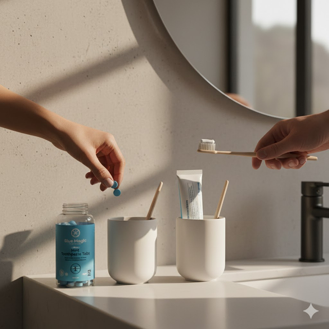 Blue Magic Mint Color-Changing Toothpaste Tabs (62 Tabs)