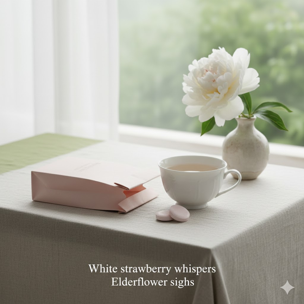 Morning Dew White Berry Window Sill Morning Light