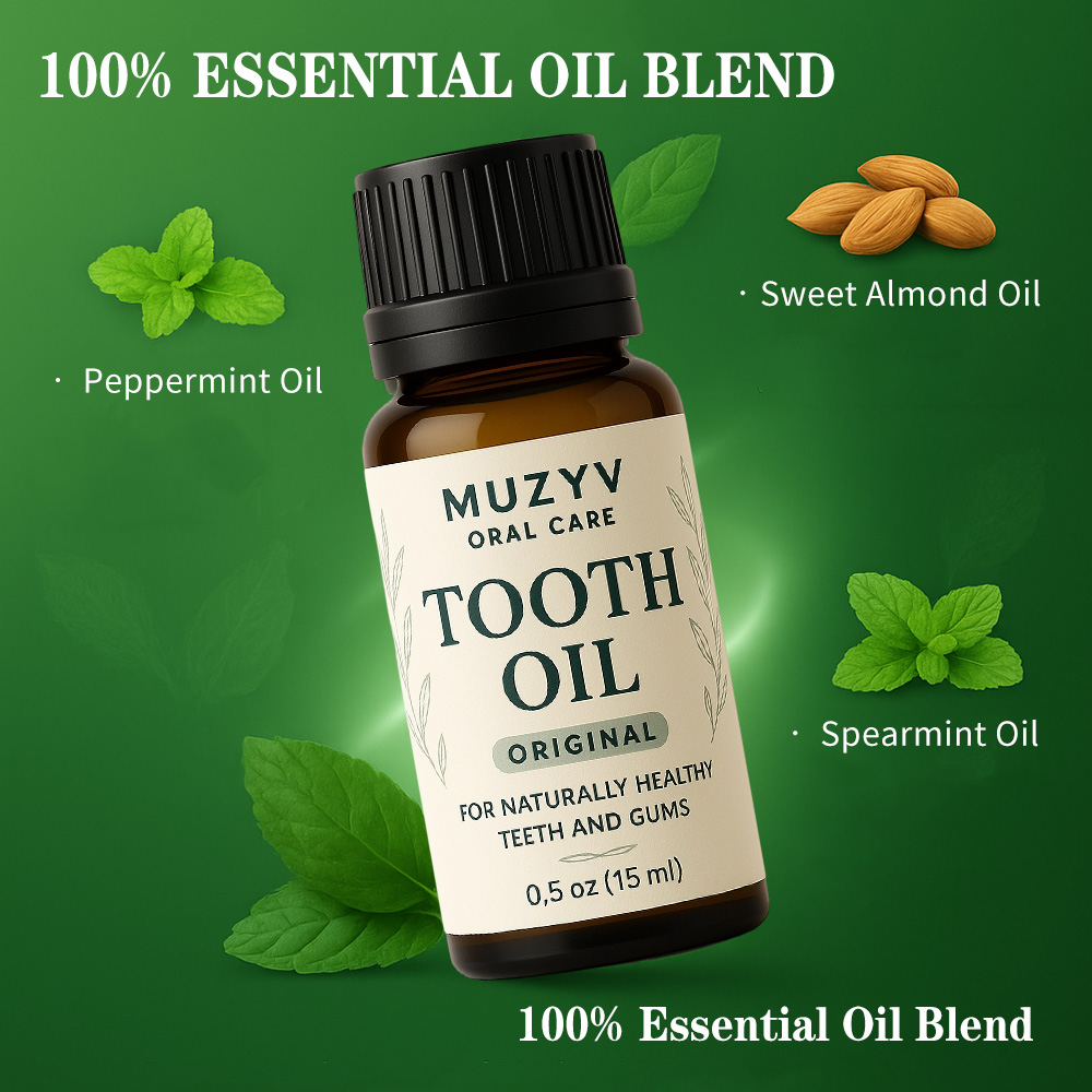 4-in-1 Natural Tooth Oil for Fresh Breath & Daily Oral Care