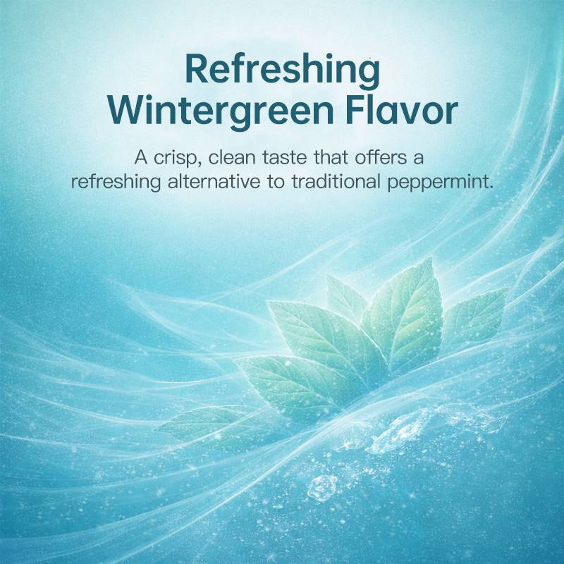 Wintergreen Fluoride Toothpaste Tablets Daily Cavity Protection & Fresh Breath Care