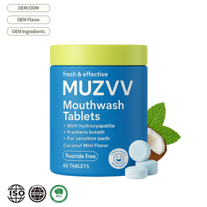 Coconut Mint Travel Mouthwash Tablets Fresh Breath