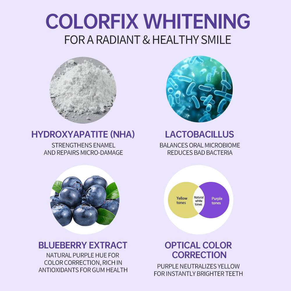 Purple Probiotic Toothpaste Tablets for Daily Oral Care | Solid Toothpaste Tablets