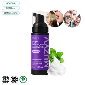 Grape Bubblegum Mousse Mouthwash – Fun Foaming Rinse for Fresh Breath