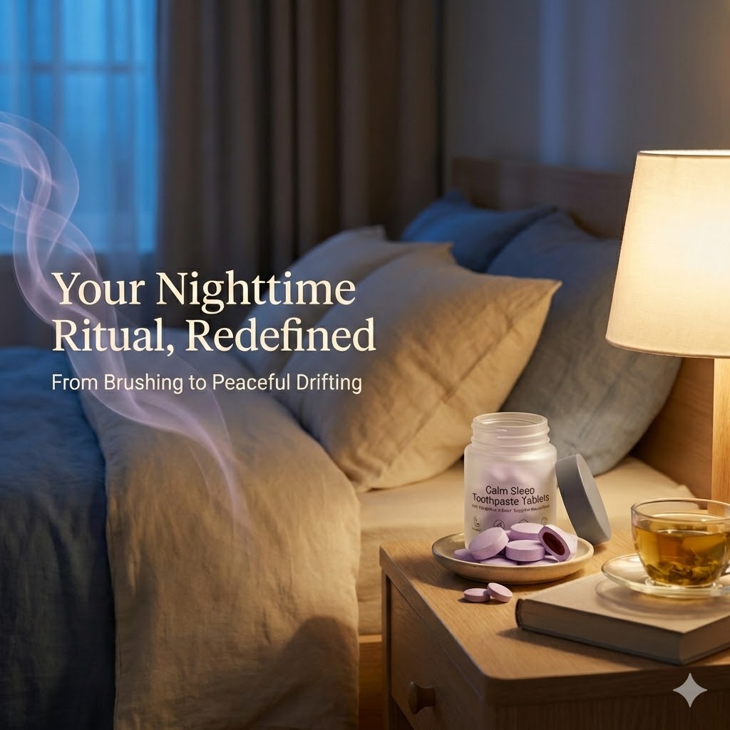 Calm Sleep Toothpaste Tablets Nighttime Ritual for Restful Sleep