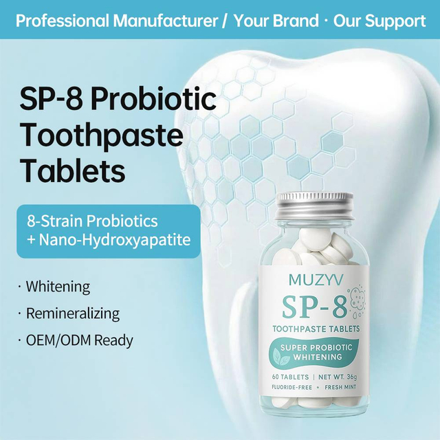 SP-8 Probiotic Toothpaste Tablets with Hydroxyapatite