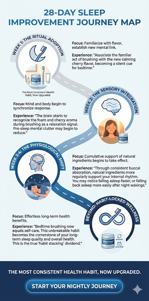 28 day sleep routine transformation with functional oral care