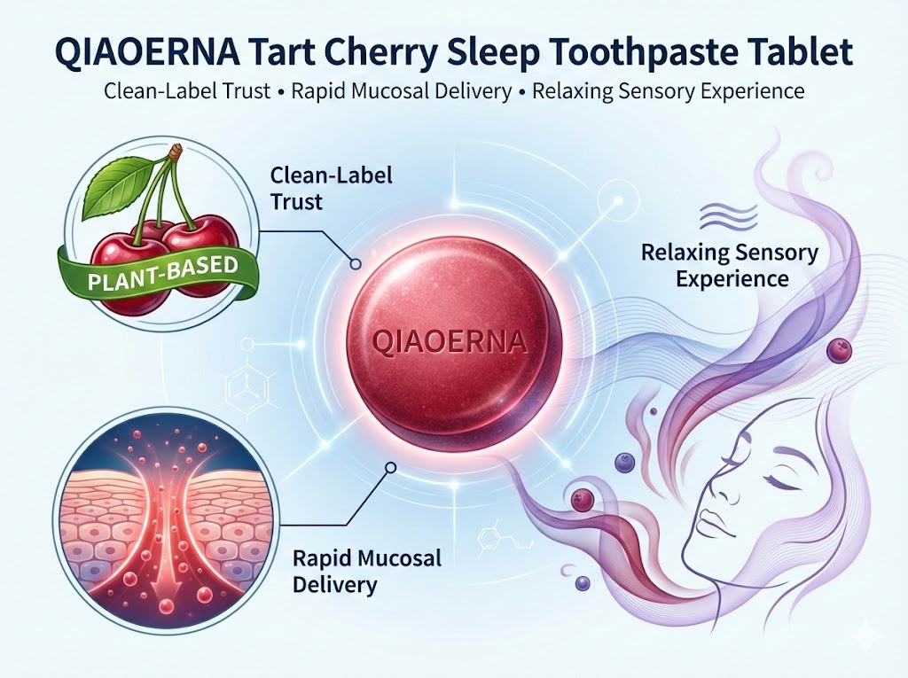 QIAOERNA Tart Cherry SleepTablet Key Benefits