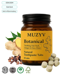 Ginger & Herbal Enamel Care Toothpaste Tablets With Hydroxyapatite, Oak Bark & Clove Oil