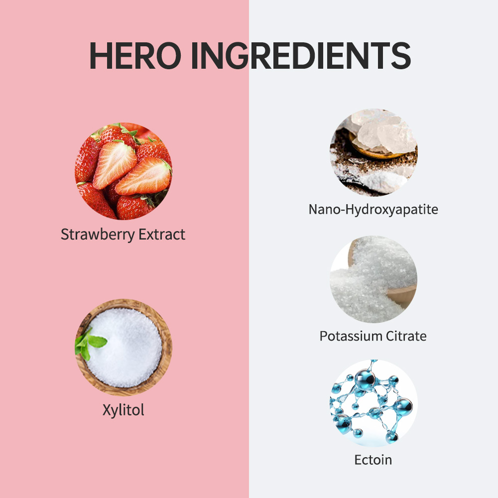 Pink & White Color-Dual Toothpaste Tablets Sensitive Repair