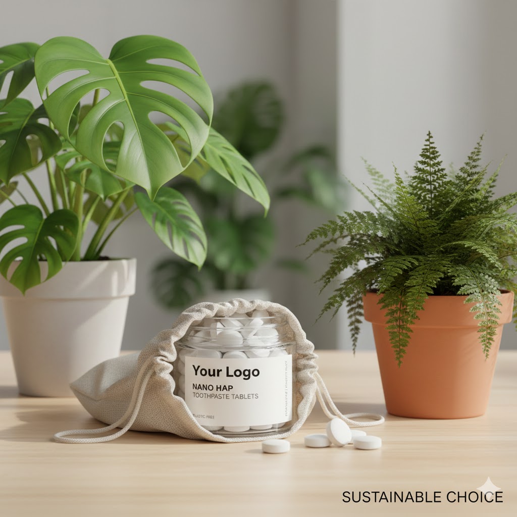 Plastic-Free and Sustainable Enamel Repair Toothpaste Tablets