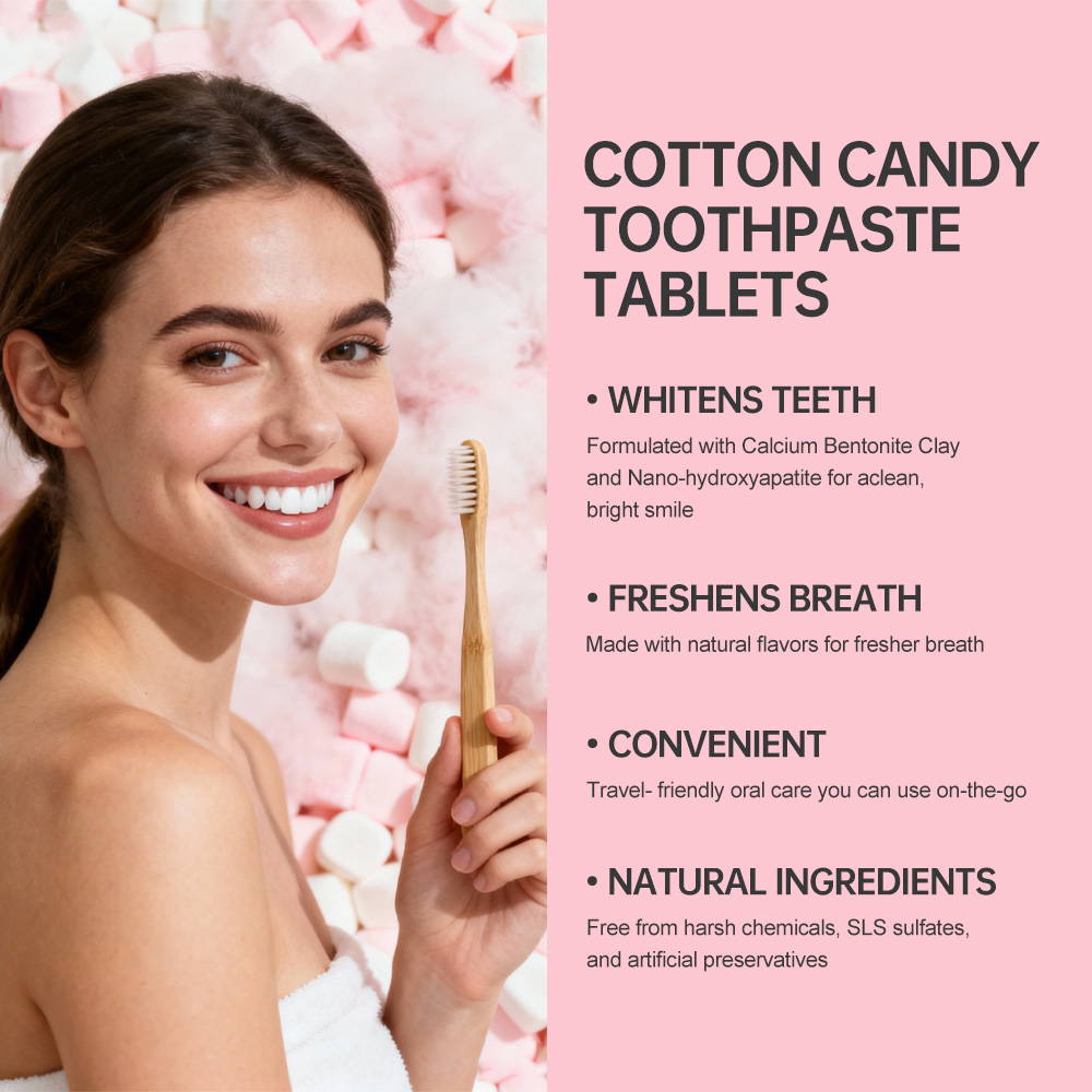 Cotton Candy Toothpaste Tablets
