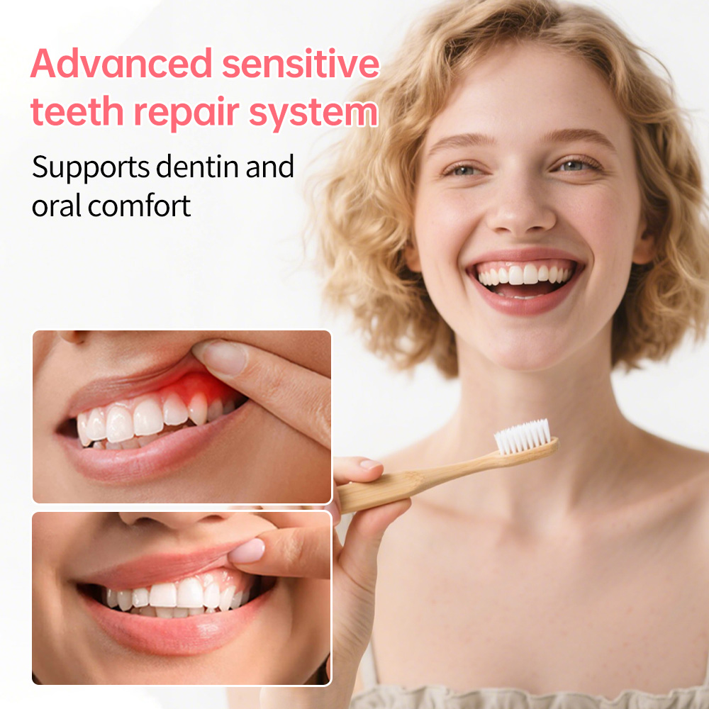 Pink & White Color-Dual Toothpaste Tablets Sensitive Repair