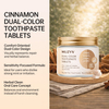 Cinnamon Dual-Color Toothpaste Tablets – Gentle Enamel Repair & Comfort Care