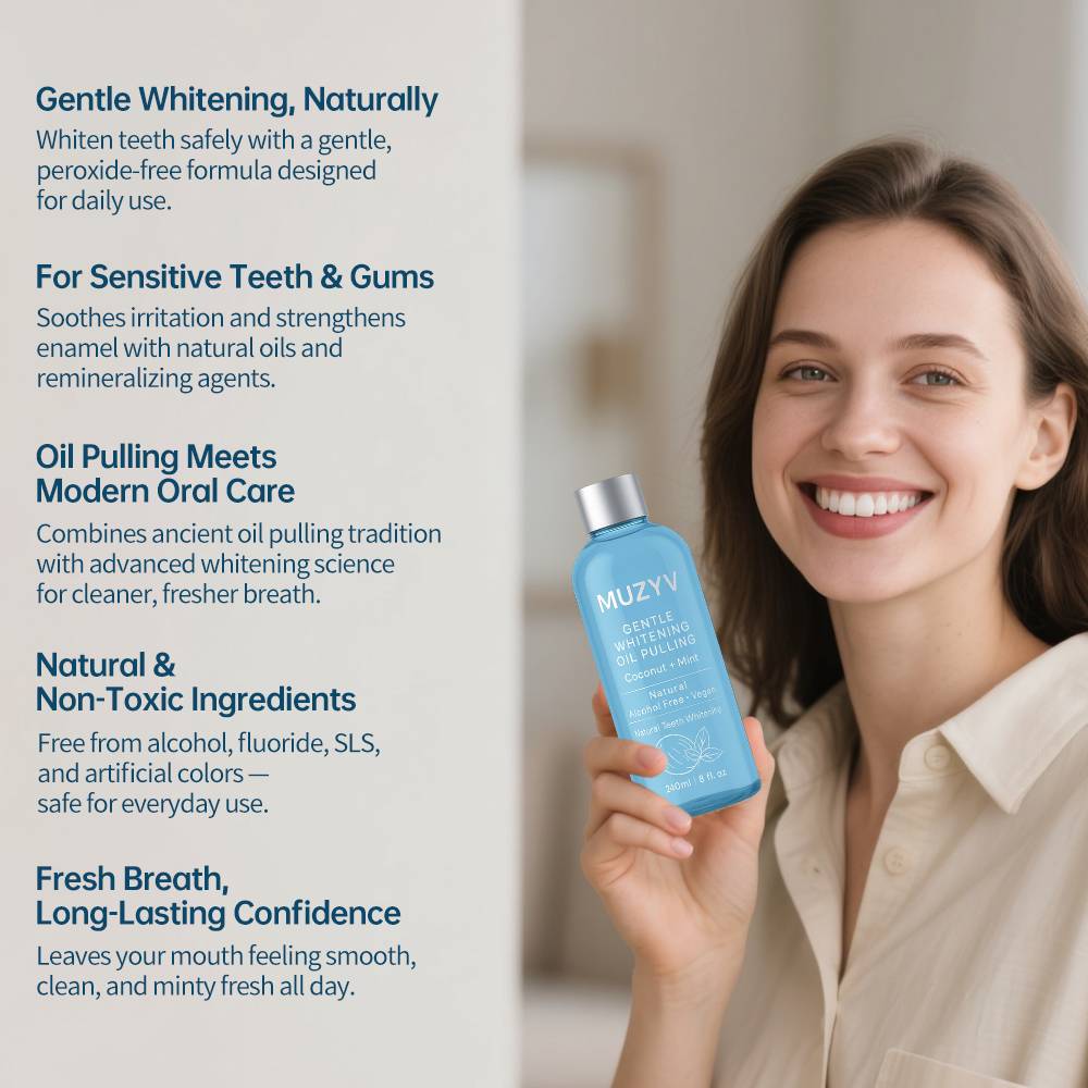 Gentle Coconut & Mint Oil Pulling Mouthwash