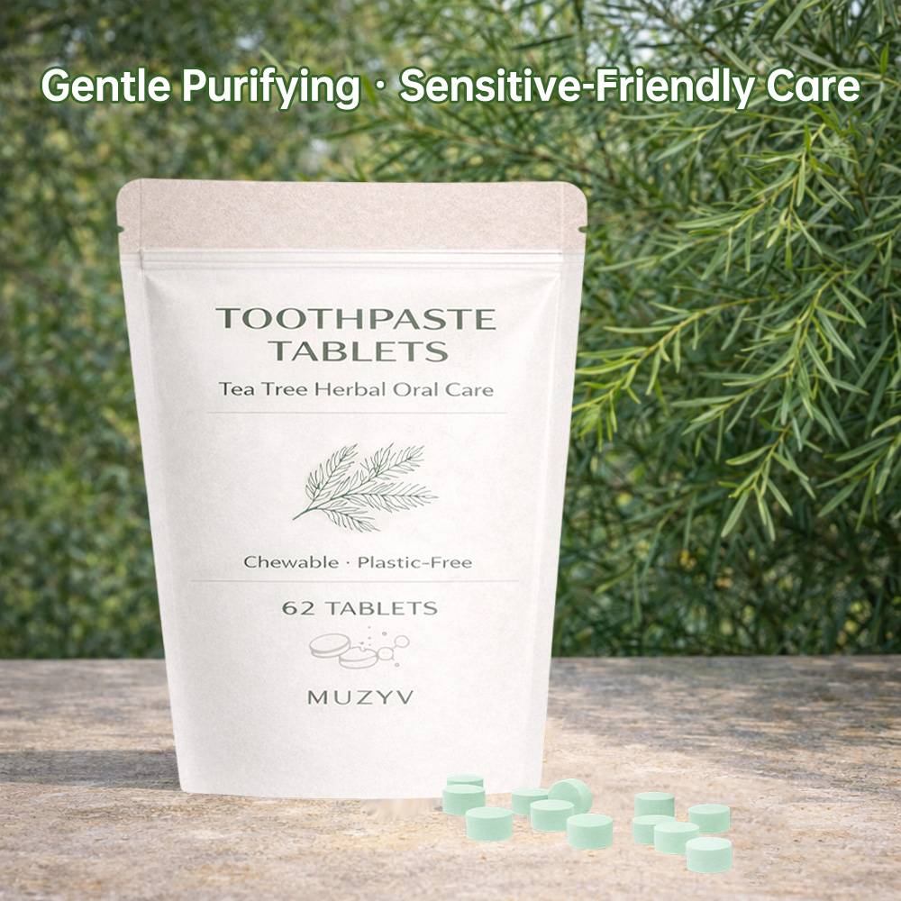 Tea Tree Toothpaste Tablets OEM – Plastic-Free Herbal Oral Care Solution