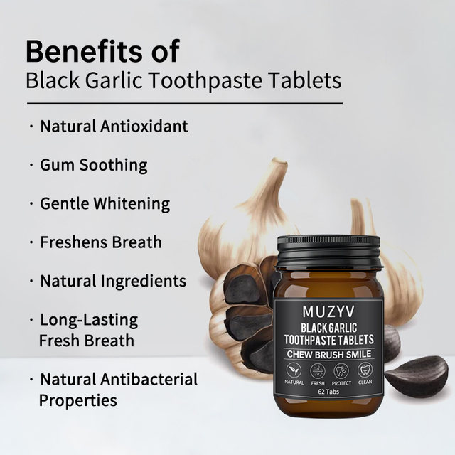 Black Garlic Toothpaste Tablets Enamel Care
