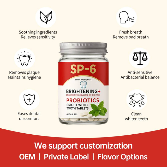 SP-6 Probiotic Toothpaste Tablets Advanced Oral Microbiome Balance