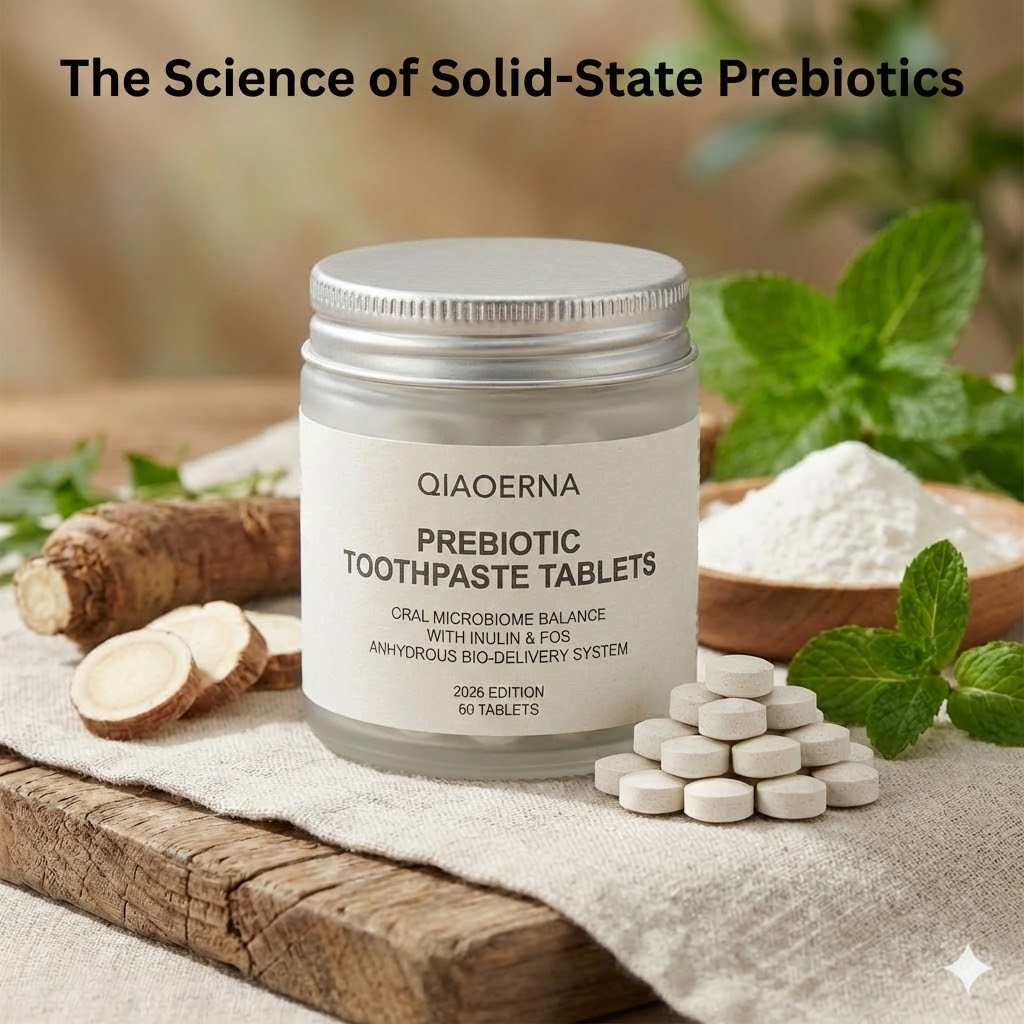 Anhydrous Prebiotic Toothpaste Tablets (Inulin & FOS Bio-Delivery System) 2026