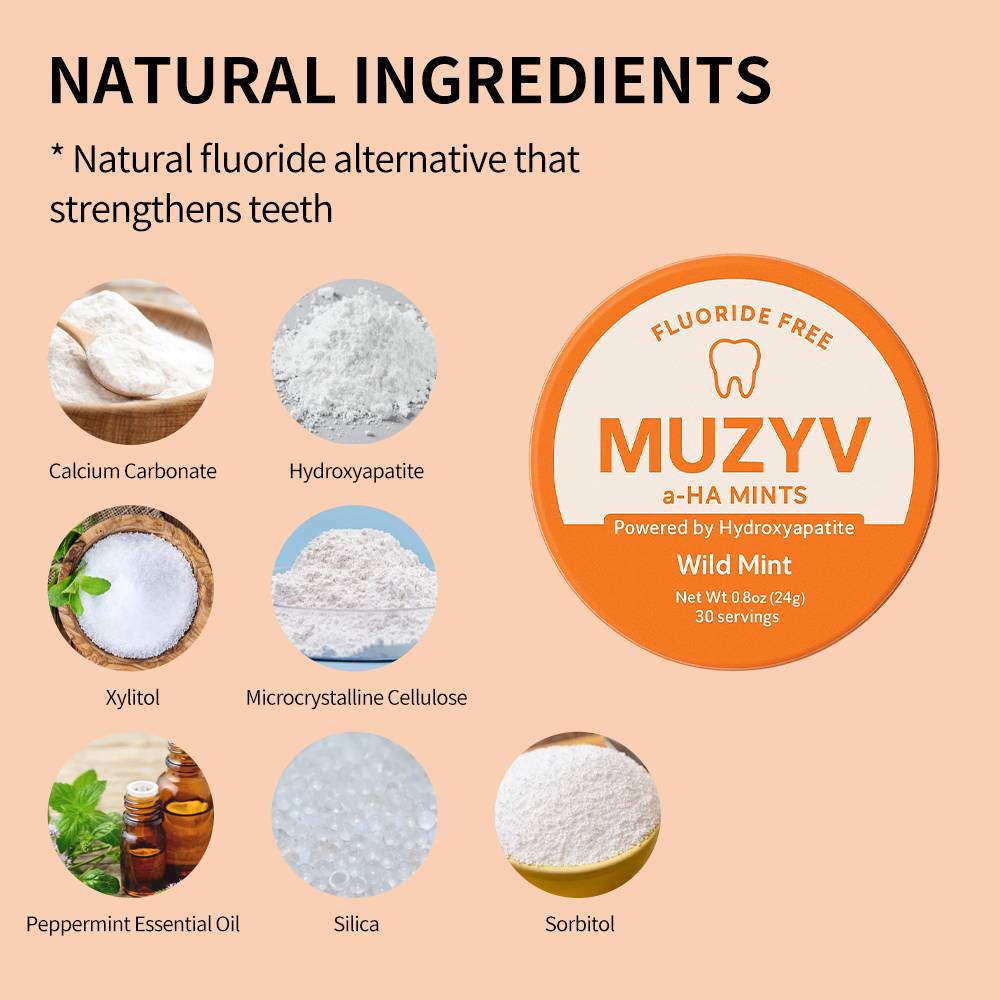 Hydroxyapatite Oral Care Chewable Tablets – Tooth Cleaning & Fresh Breath