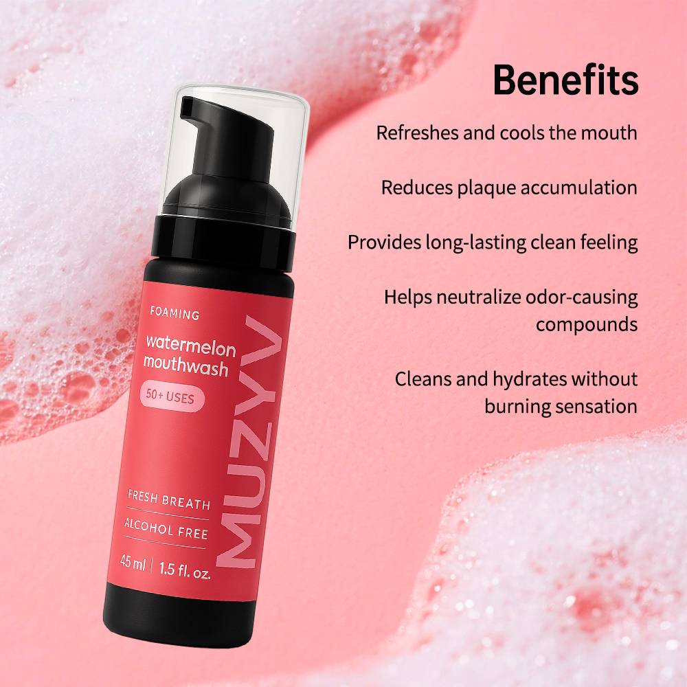 Watermelon Mousse Mouthwash – Refreshing Alcohol-Free Foaming Rinse