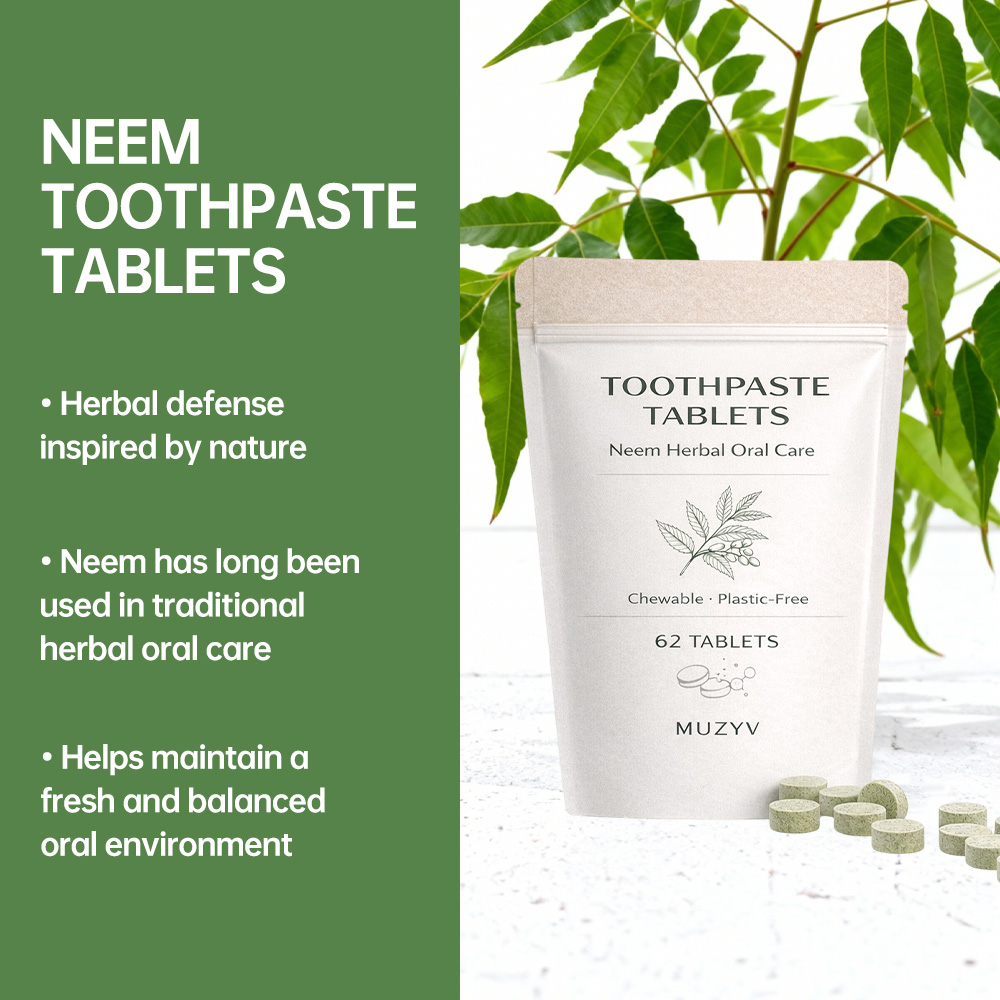 Neem Toothpaste Tablets – Plastic-Free Herbal Oral Care