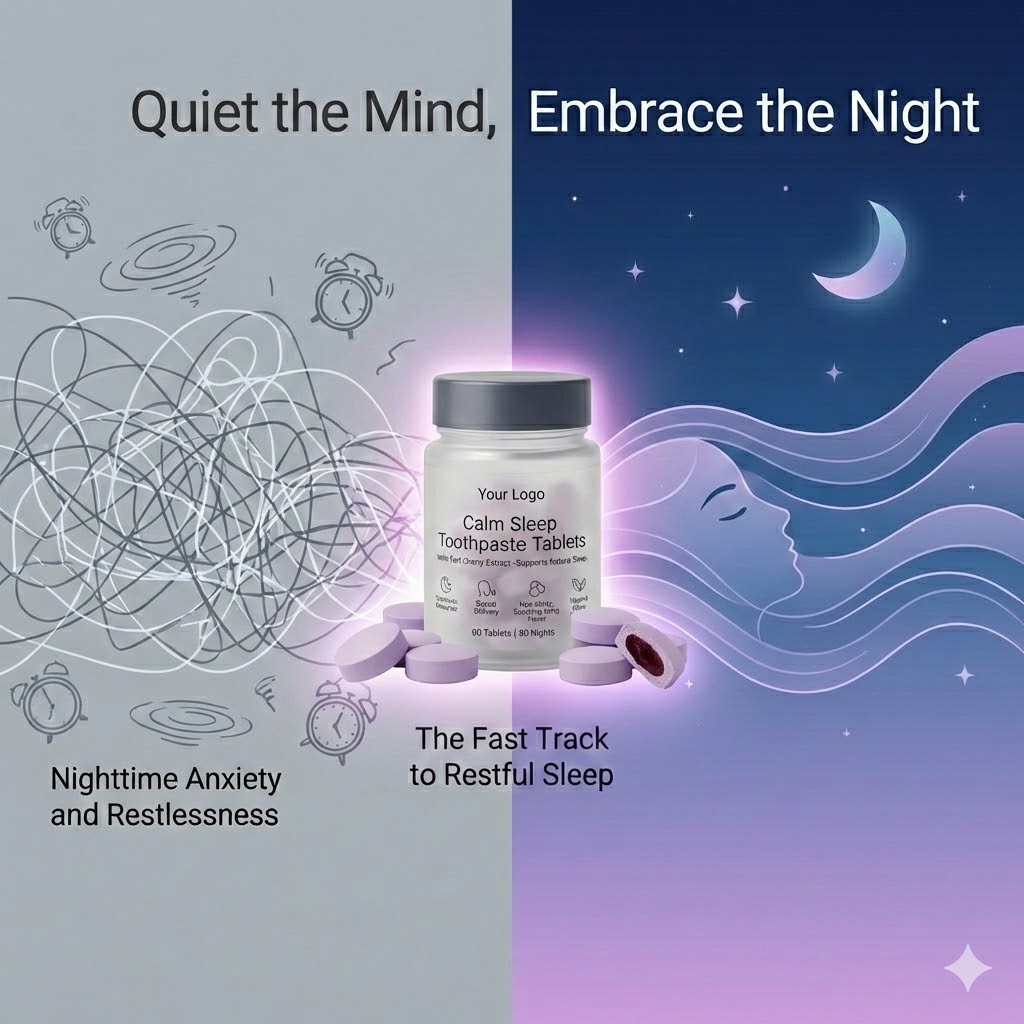 Calm Sleep Toothpaste Tablets Nighttime Ritual for Restful Sleep
