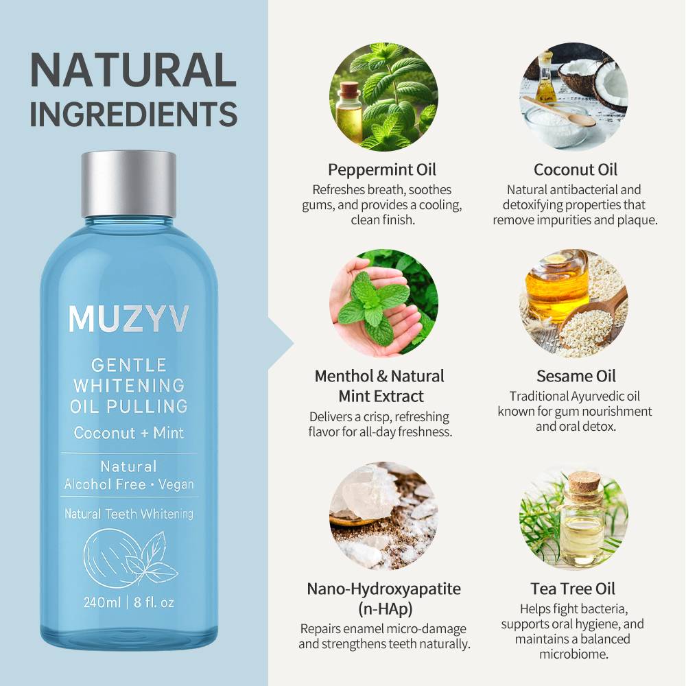 Gentle Coconut & Mint Oil Pulling Mouthwash