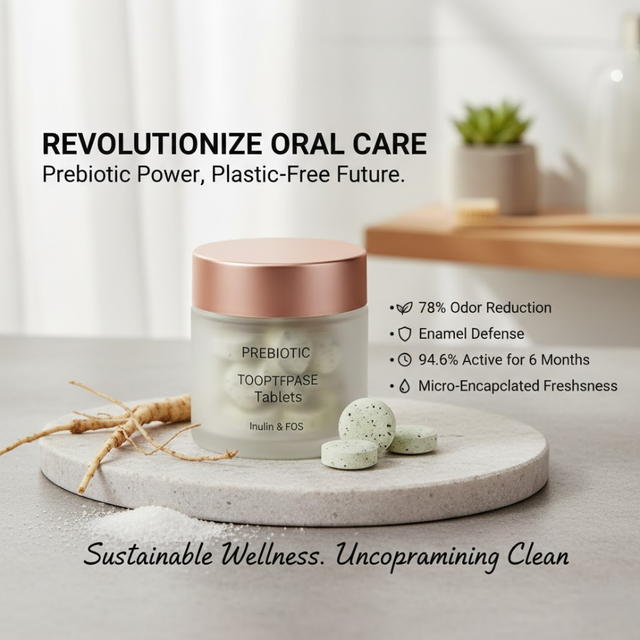 Prebiotic Toothpaste Tablets for Oral Microbiome Balance