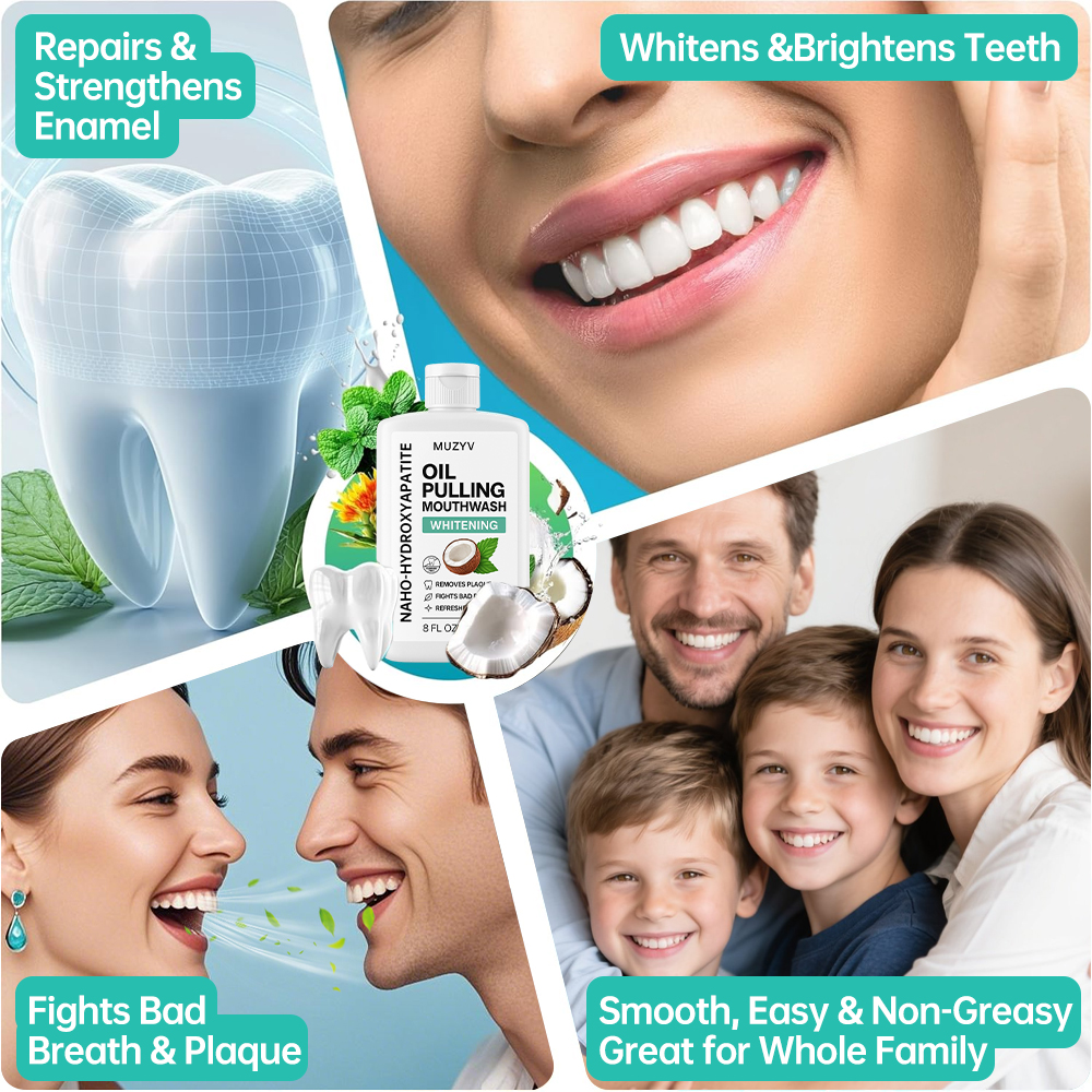 Customized Nano-hydroxyapatite Oil Pulling Mouthwash