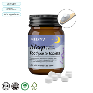 Lavender Sleep Toothpaste Tablets Nighttime Oral Care with Hydroxyapatite & Calming Botanicals
