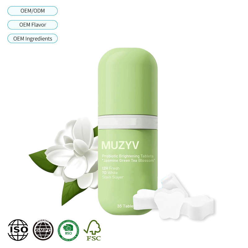 Jasmine Green Tea Toothpaste Tablets with Probiotics