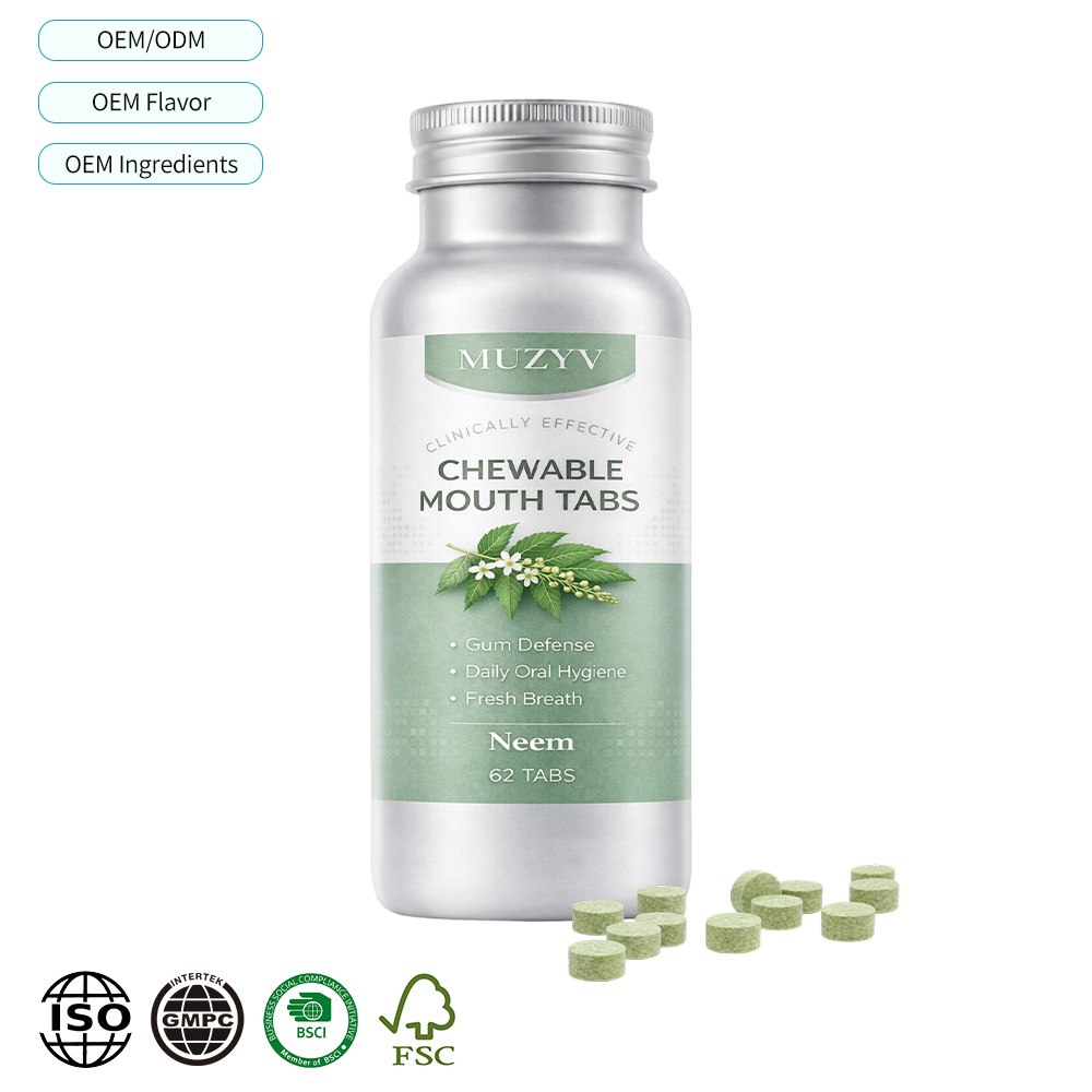 Neem Mouthwash Tablets OEM – Herbal Chewable Mouth Rinse for Private Label