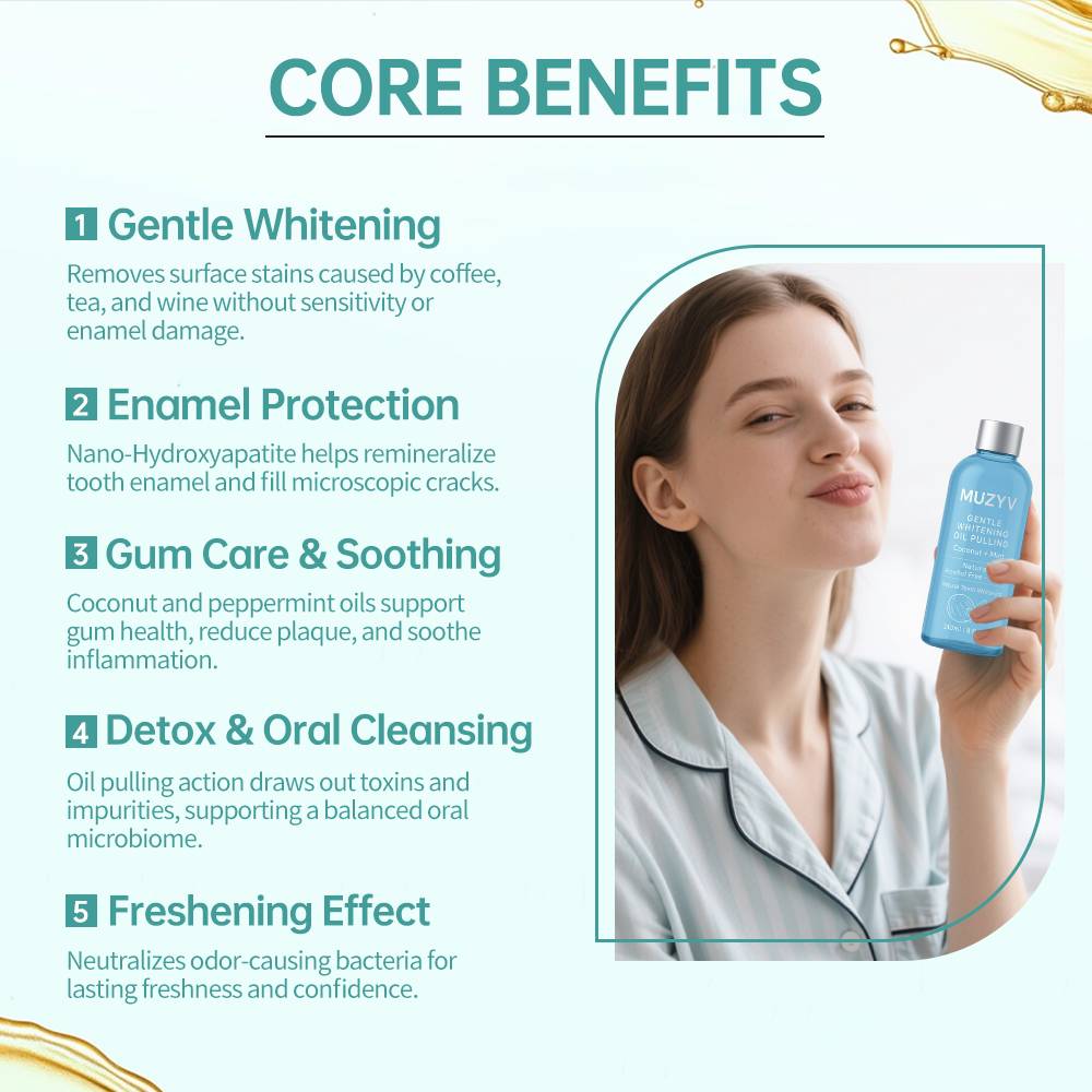 Gentle Coconut & Mint Oil Pulling Mouthwash