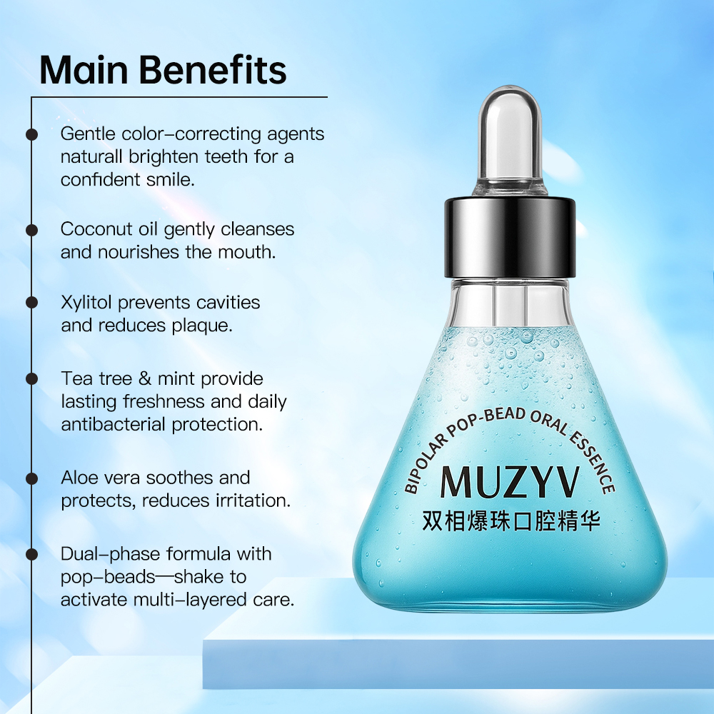 Dual Phase Coconut Oil Xylitol Pop-Bead Oral Essence