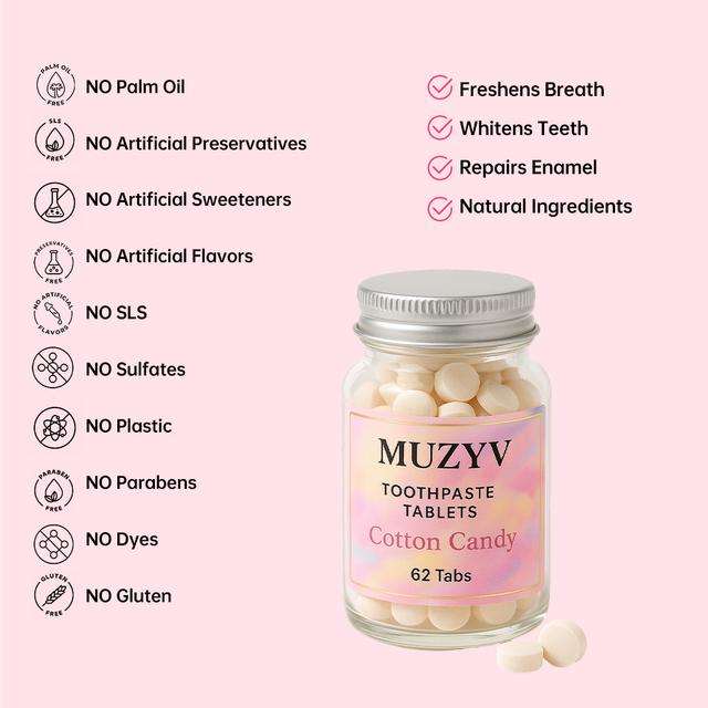 Cotton Candy Toothpaste Tablets