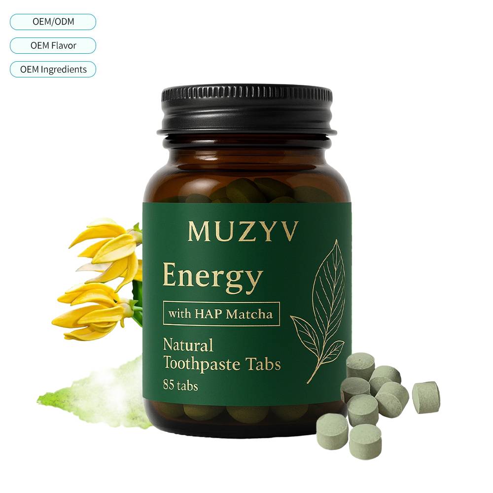 Matcha & Ylang Ylang Toothpaste Tablets Enamel Care with Hydroxyapatite & Botanical Actives