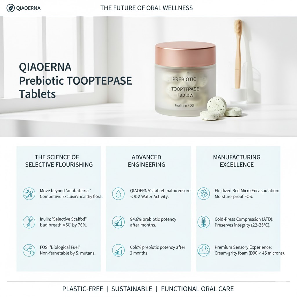 QIAOERNA Prebiotic Toothpaste Tablets science backed oral care