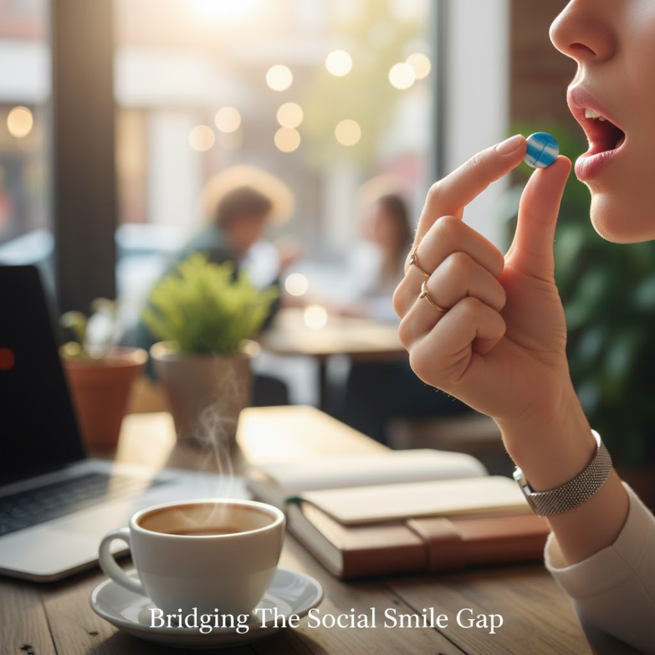 Social Sparkle On-The-Go Whitening Pearls Toothpaste Tablets 