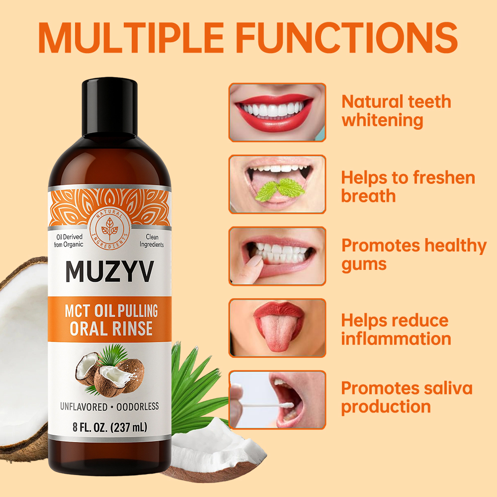Customized Coconut Oil Pulling Mouthwash