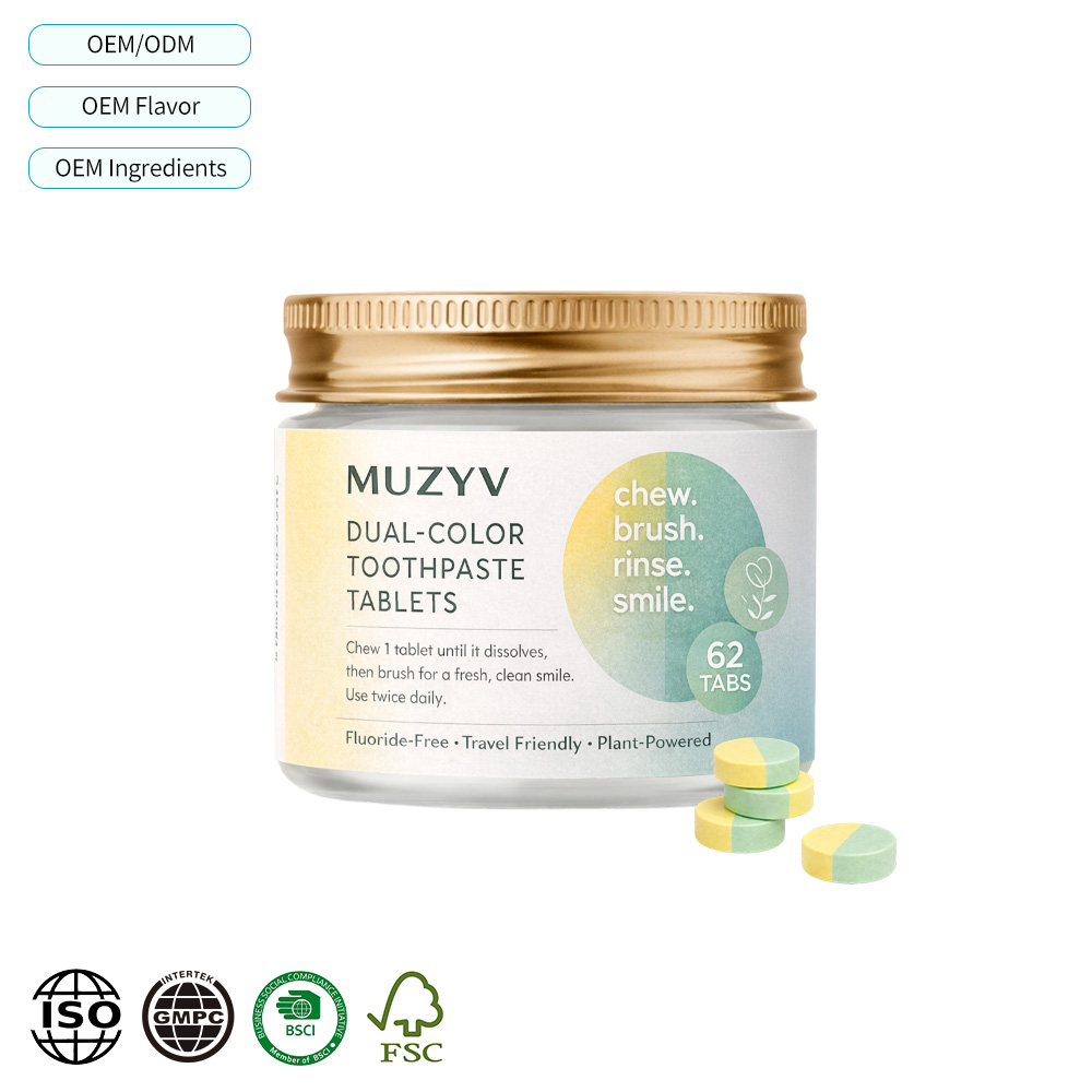 Citrus Dual-Color Toothpaste Tablets – Daily Freshness & Oral Balance Care